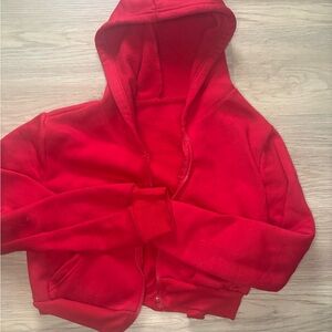Cropped Red Hoodie
